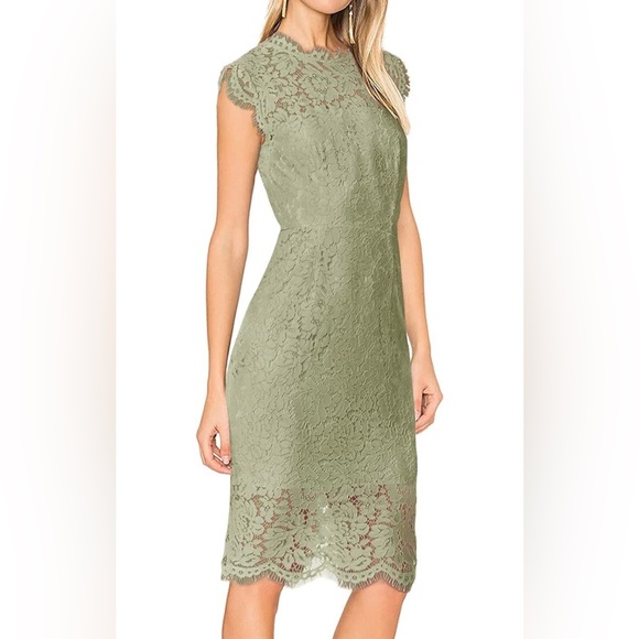 Dresses & Skirts - NWT; Sage lace dress
